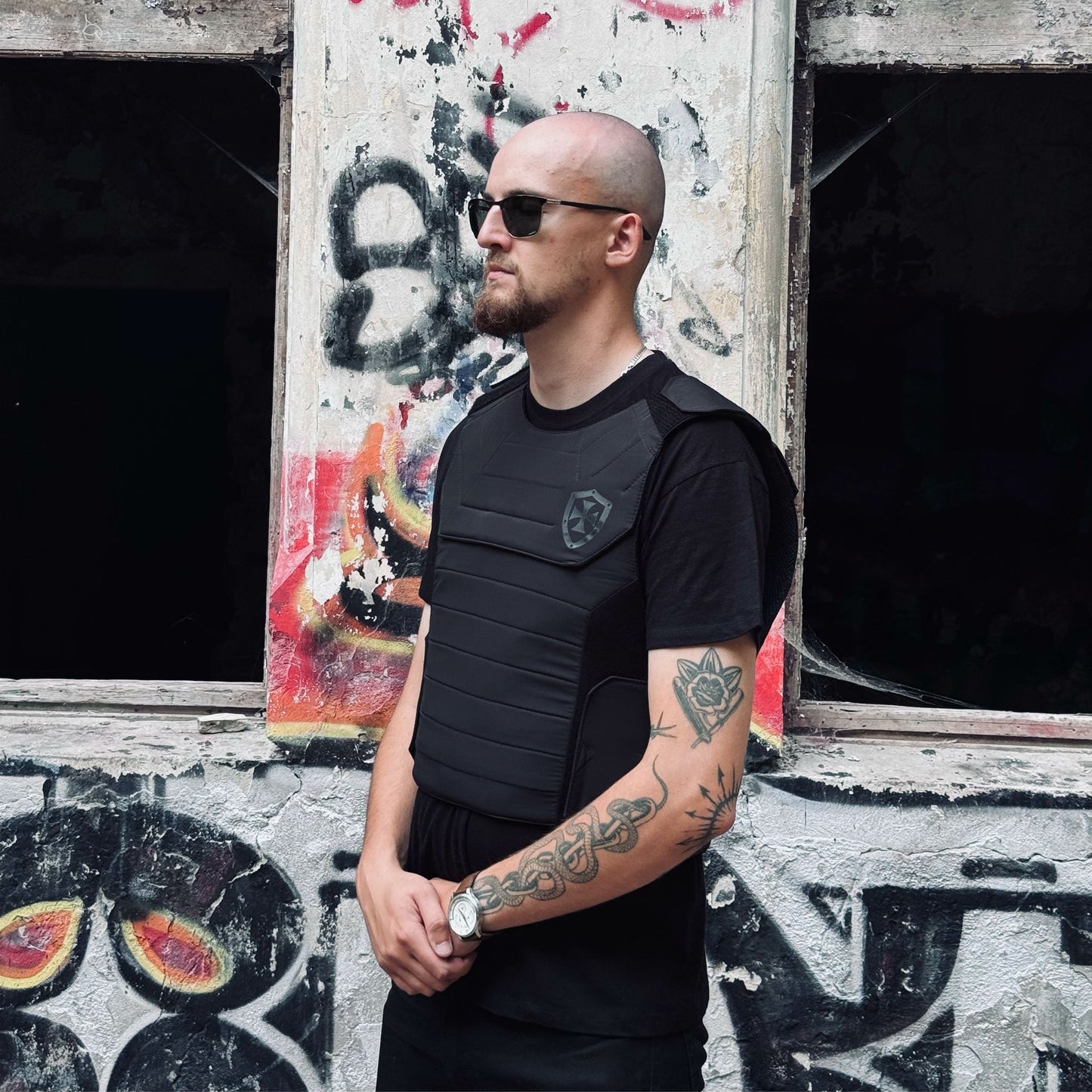 Bulletproof Outer Vest – Black - Shield Defence Solution