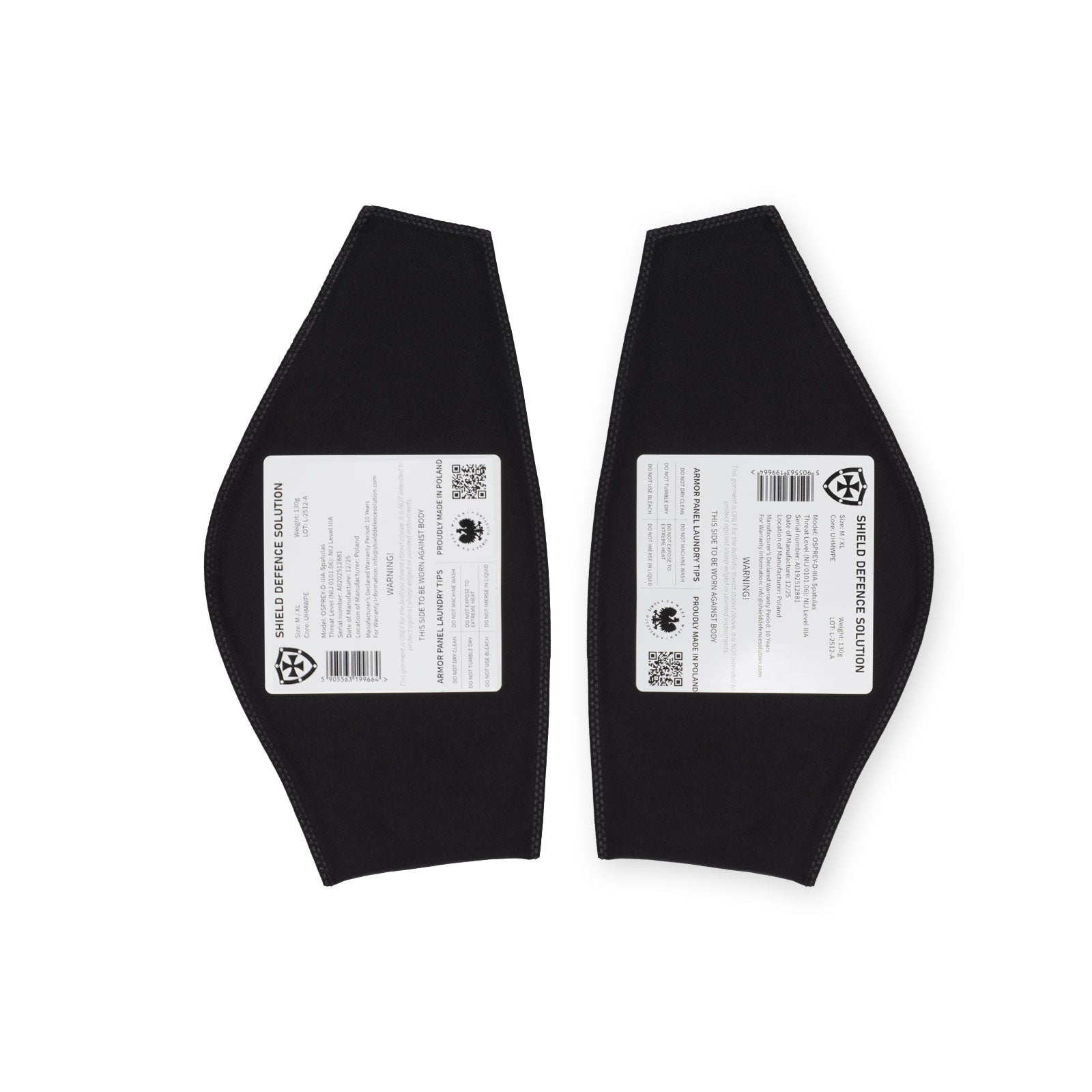 Osprey Shoulder Blades Inserts - Shield Defence Solution