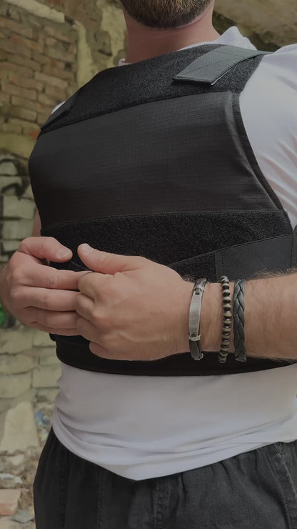 Chaleco Antibalas Ocultable – Negro