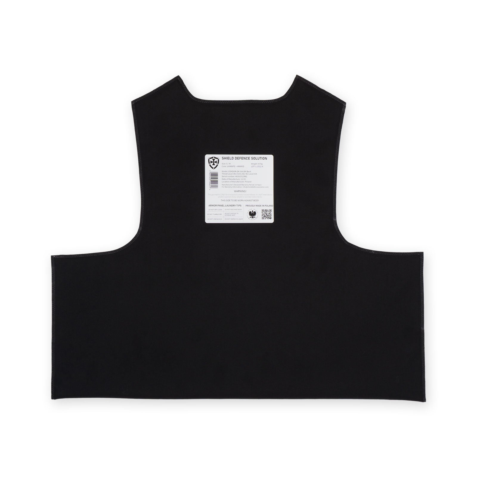 Soft Armor Inserts for Condor, BALCS, CIRAS, Blackhawk - Shield Defence Solution